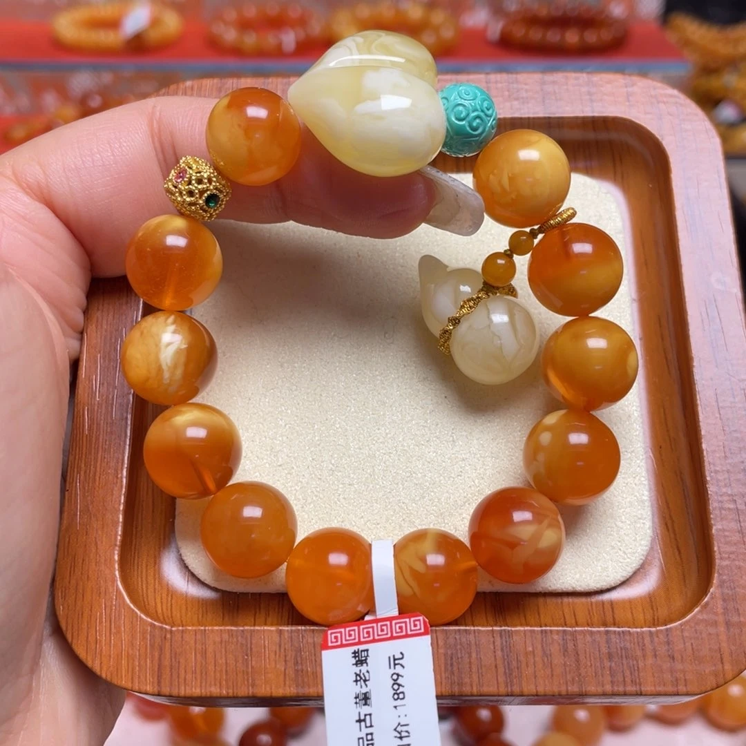 蜜蜡未镶嵌手链手串