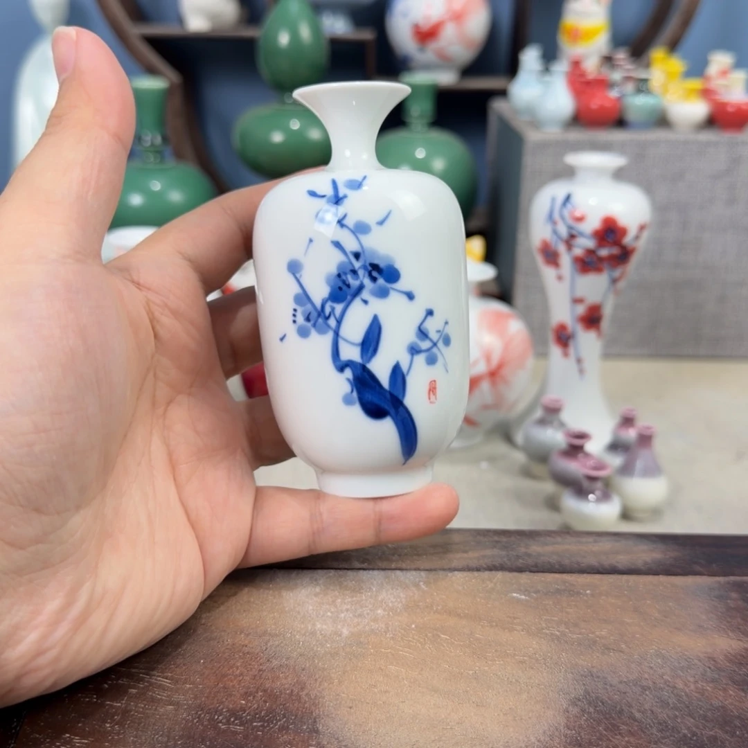 陶瓷手工小花器摆件