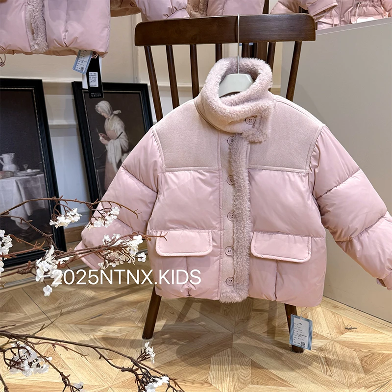 女童冬季加绒加厚棉服外套Q2501637