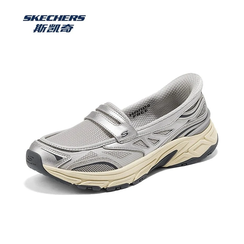 Skechers斯凯奇26新款女士透气轻质舒适一脚蹬浅口老爹鞋150715