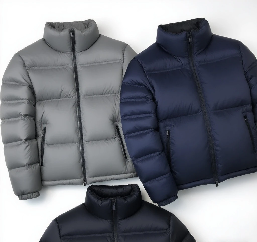 【梵高奢品】羽绒服男冬季三防轻薄款外套保暖立领上衣纯色【A93】