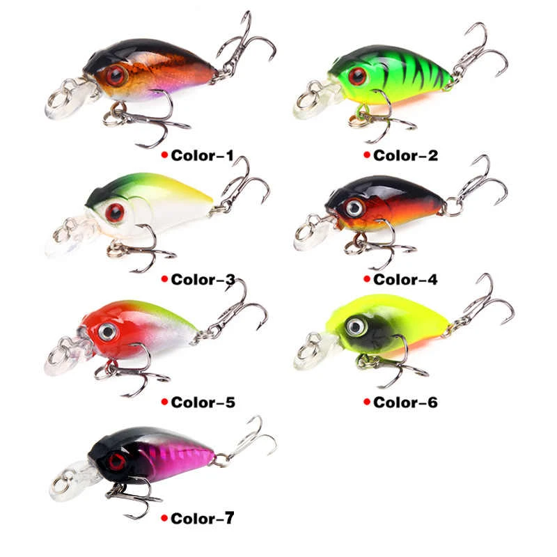 路亚饵米诺4.5cm/摇滚小胖子仿真假饵硬饵白条翘嘴拟饵渔具