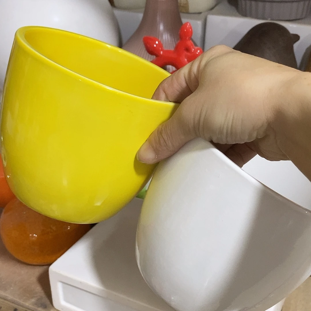 杯子陶盆有孔 瑕疵介意勿拍