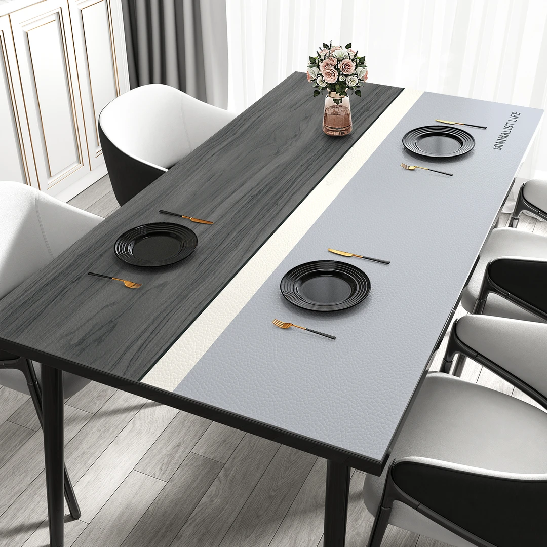 北欧风2026新款餐桌垫防油防水又防烫桌垫茶几台布轻奢高级感桌布