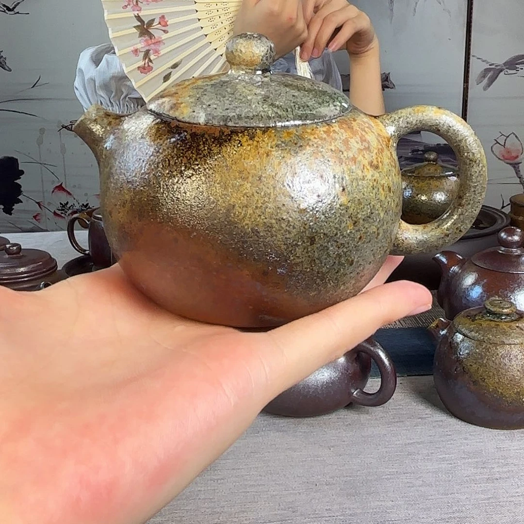 默***默茶壶紫砂柴烧紫砂微瑕壶