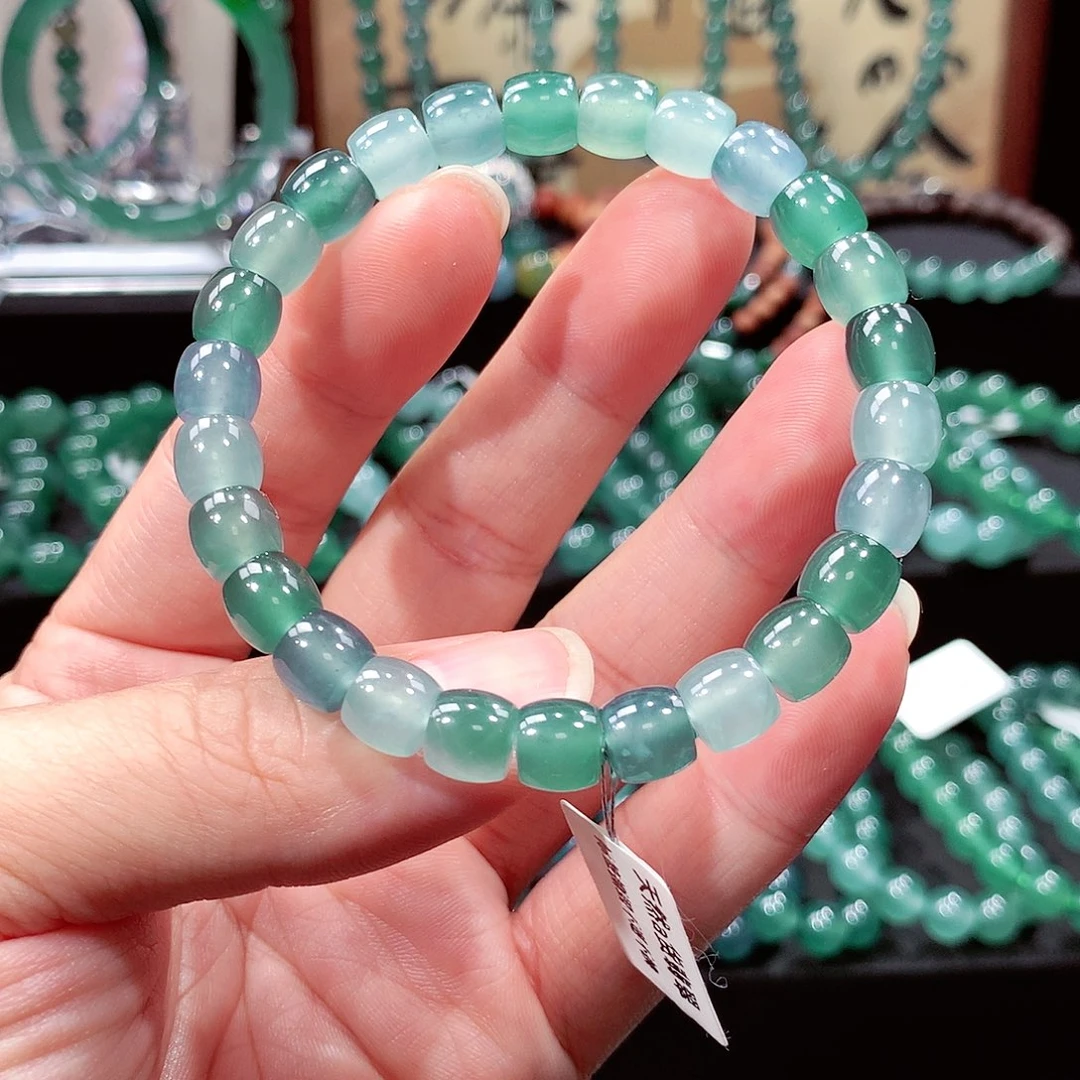 翡翠未镶嵌手链卡8