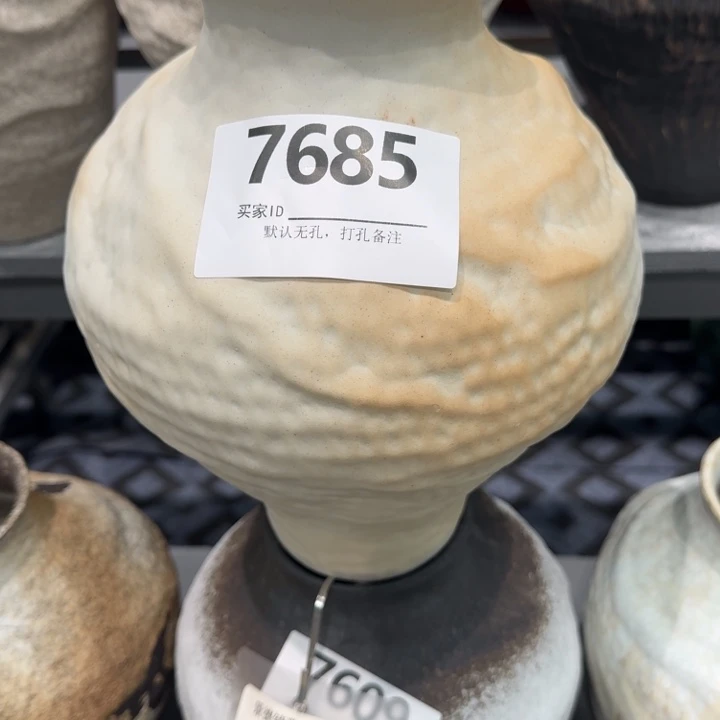 S***u瓷片景德镇高温花器编码7685高28口8默认无孔