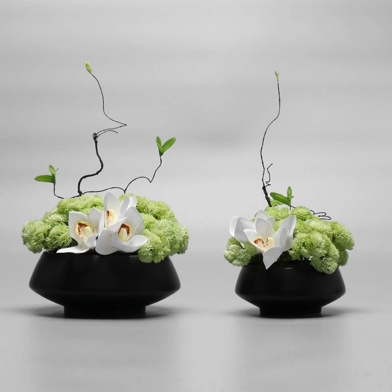 新中式绿植盆栽小摆件创意客厅插花现代轻奢仿真花假花盆景装饰品