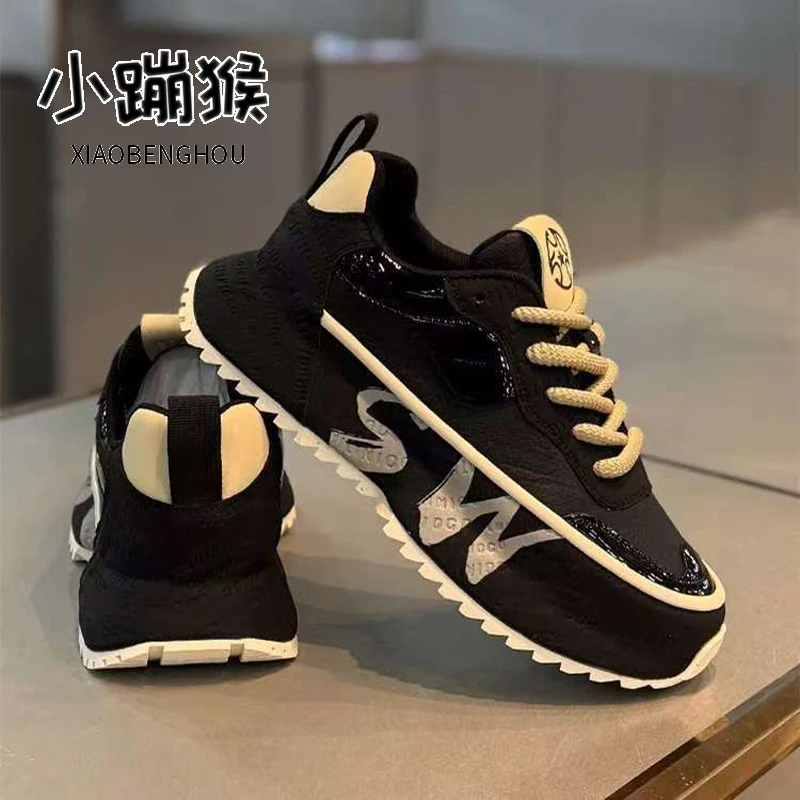 男鞋春季新款户外休闲百搭老爹鞋男士时尚厚底增高运动阿甘鞋A060