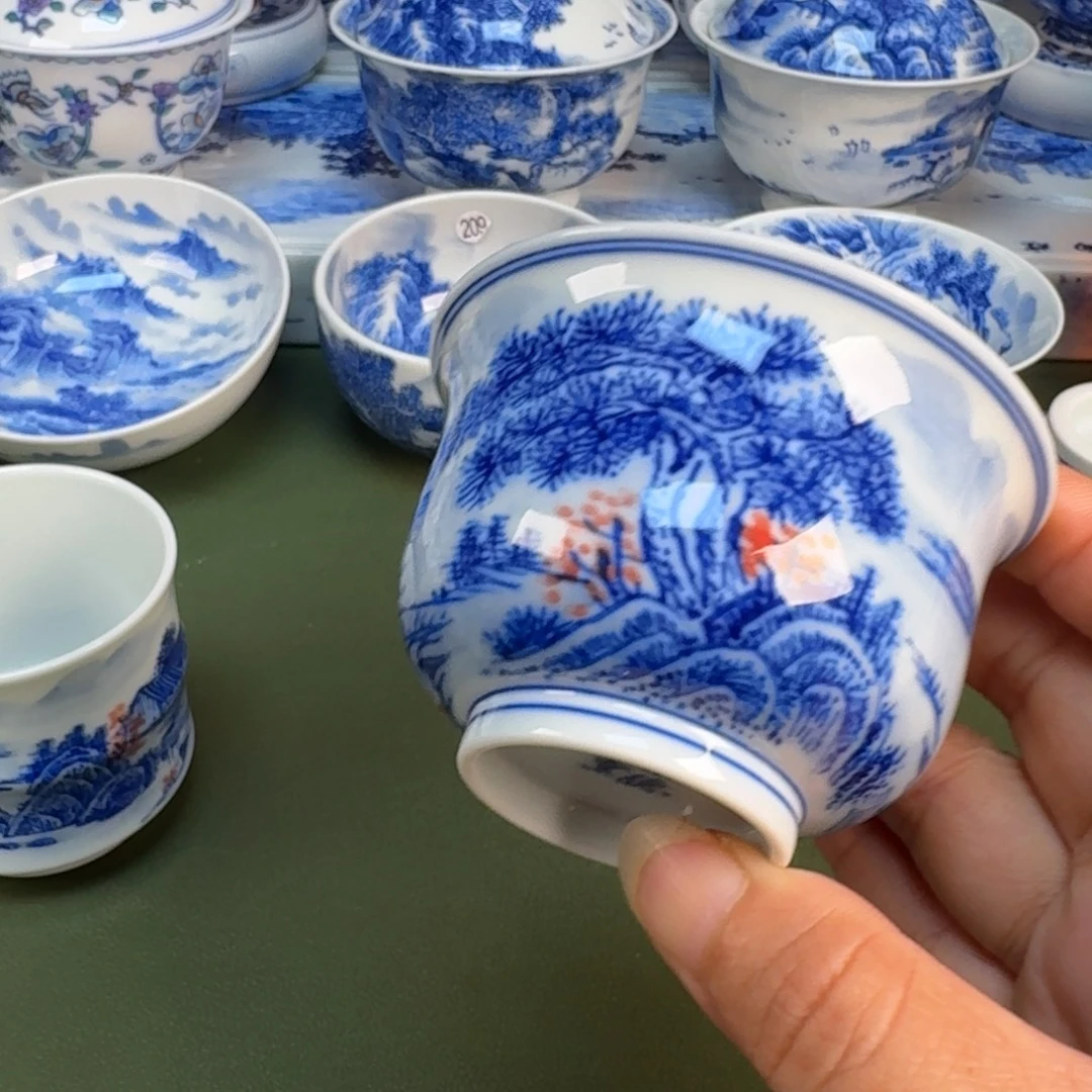 景德镇纯手绘茶具圆圆252