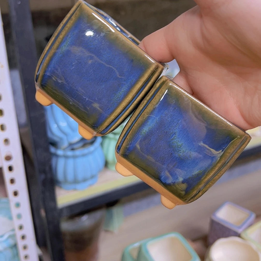 红陶陶瓷花盆当场满12包邮