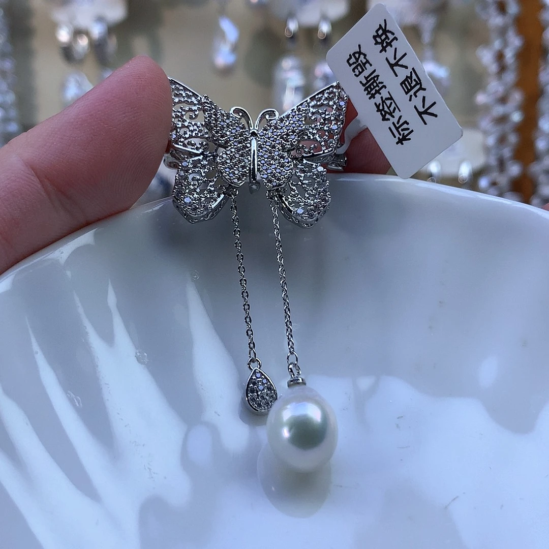 合金耳饰淡水珍珠特价胸针217