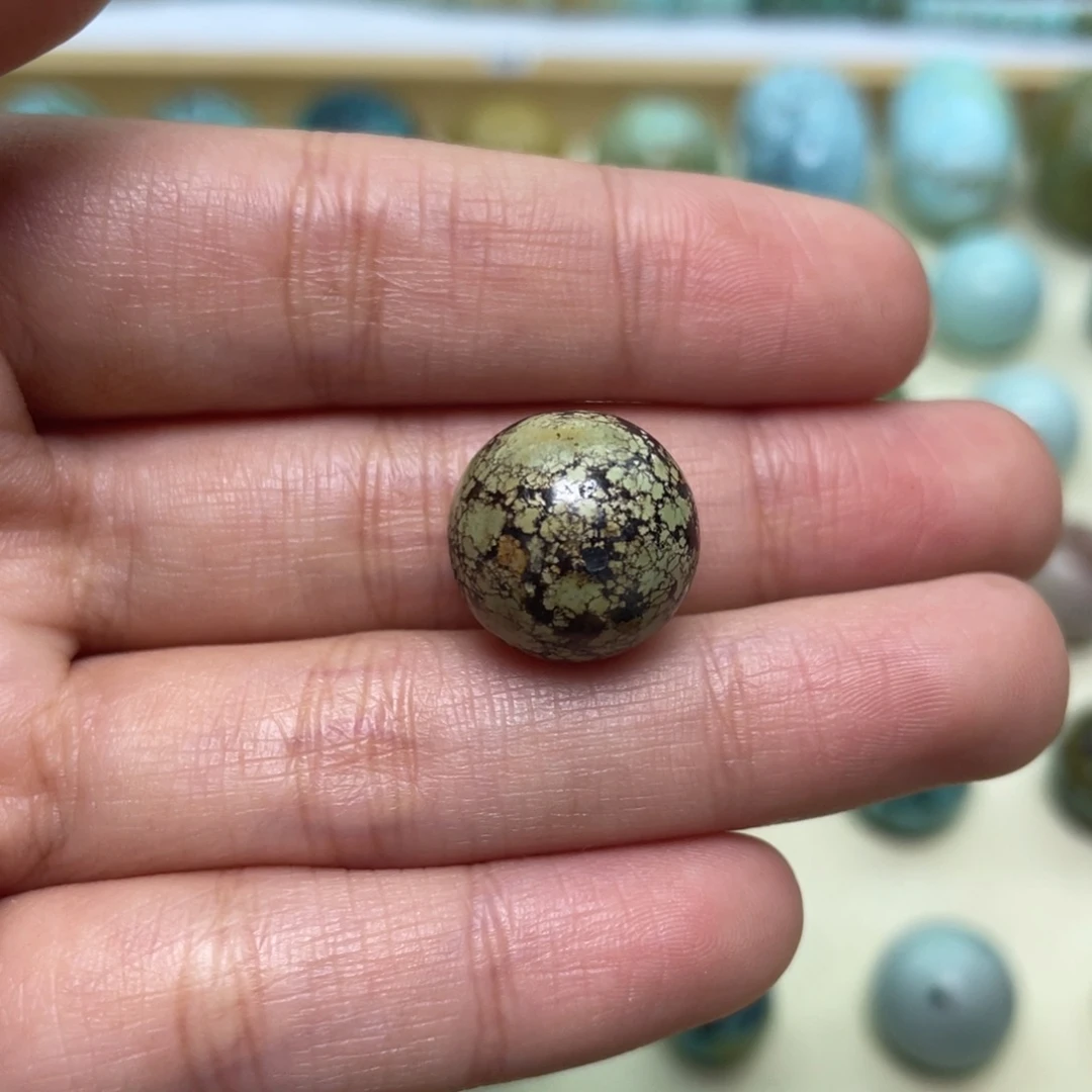 绿松石银S925镶嵌绿松石