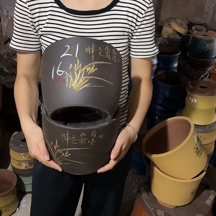 紫砂花盆紫砂花盆