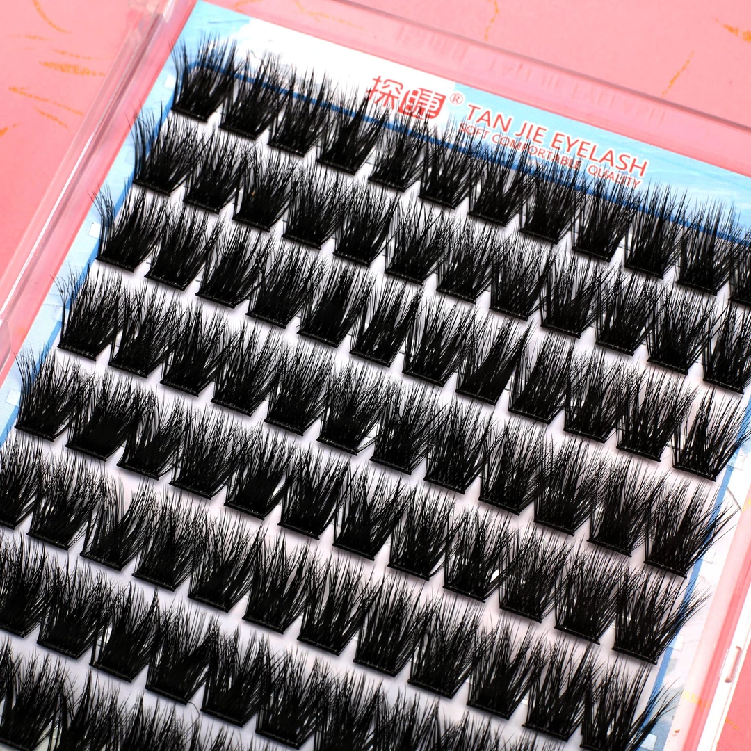 14mm免胶水加密款分段式懒人三部曲假睫毛浓密欧美睫毛新手初学者