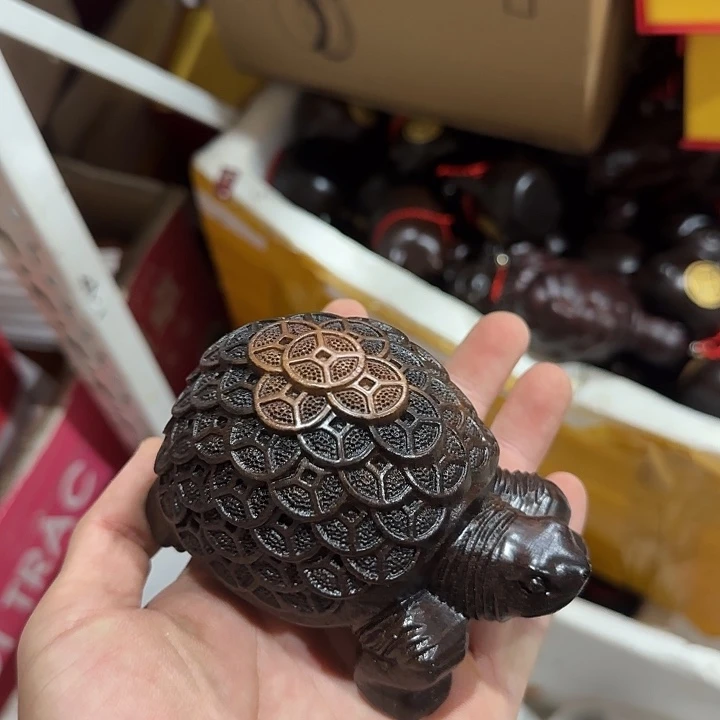 木黑檀木12双色金钱龟一只