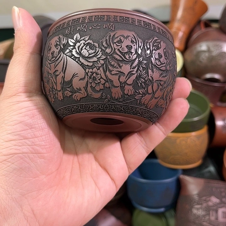 茶杯紫砂全手工紫砂主人杯