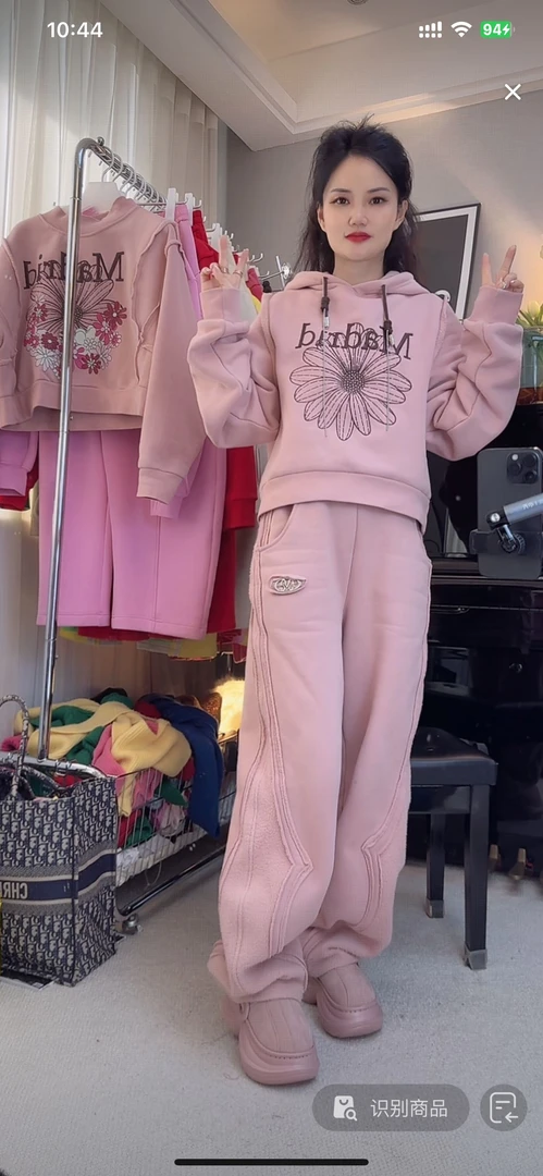 MJ2534卫衣时尚套装加绒休闲风洋气运动休闲女士套装秋冬