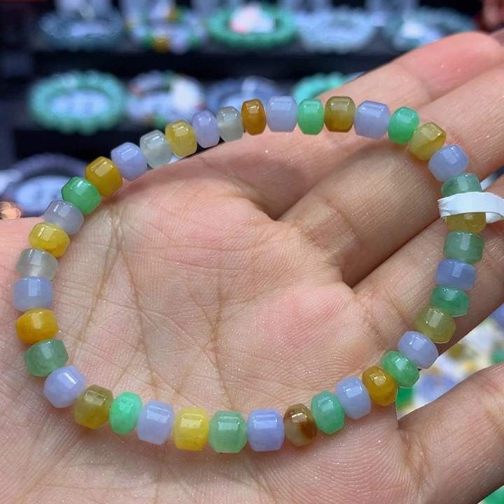 翡翠手链未镶嵌翡翠5+