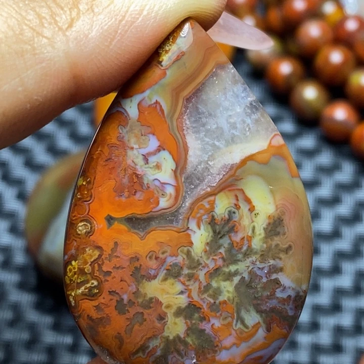 玛瑙/玉髓未镶嵌颈饰端*