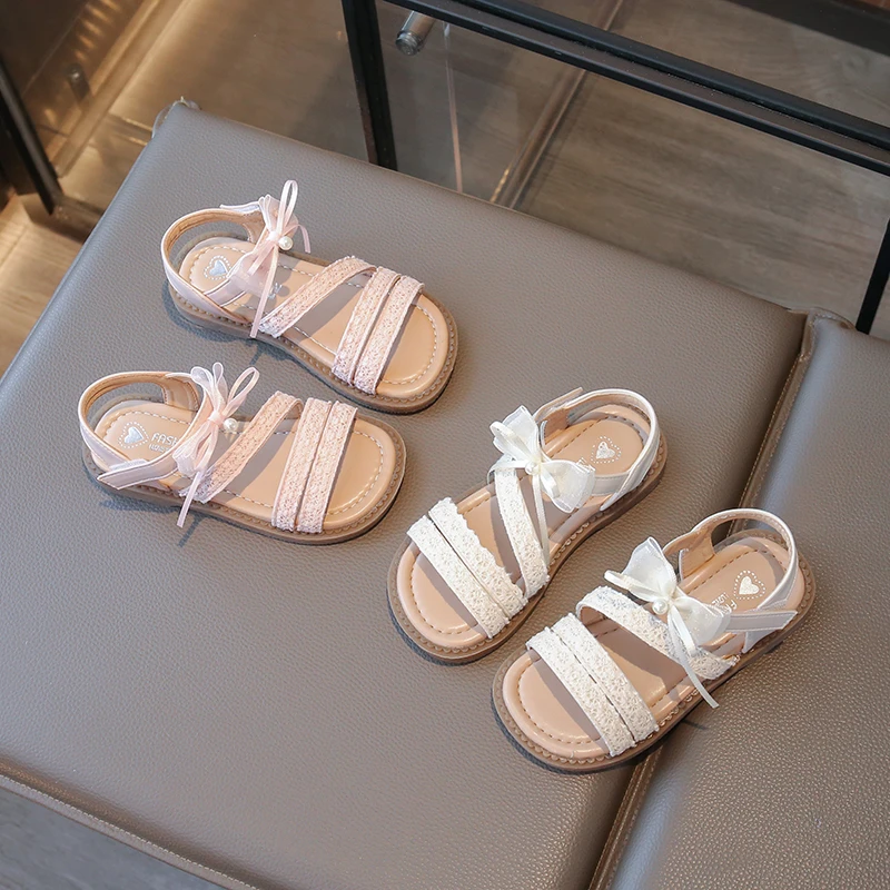 女童凉鞋夏款2025新款爆款儿童鞋白色公主鞋软底女孩夏季女宝鞋子
