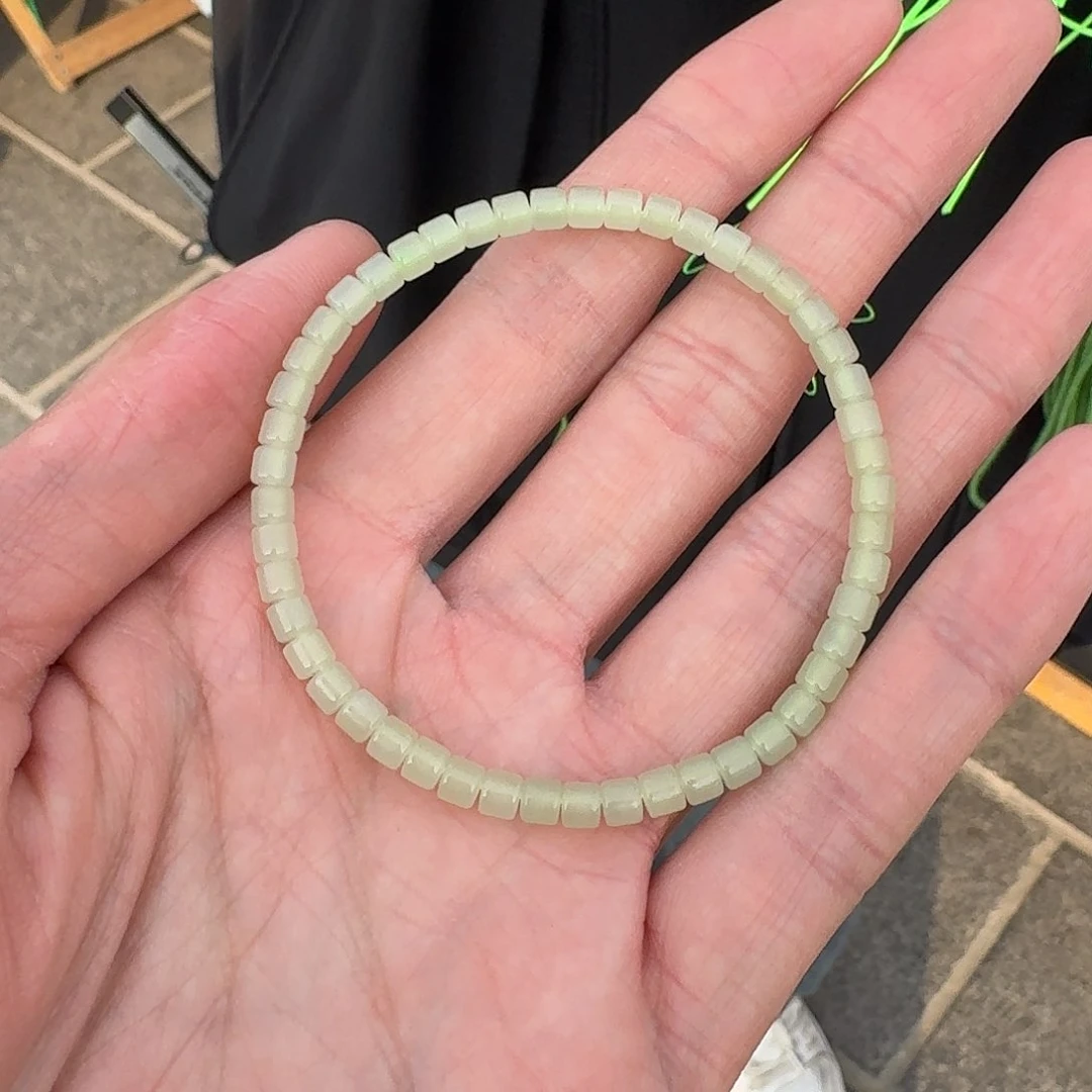 和田玉手串未镶嵌121冀哥