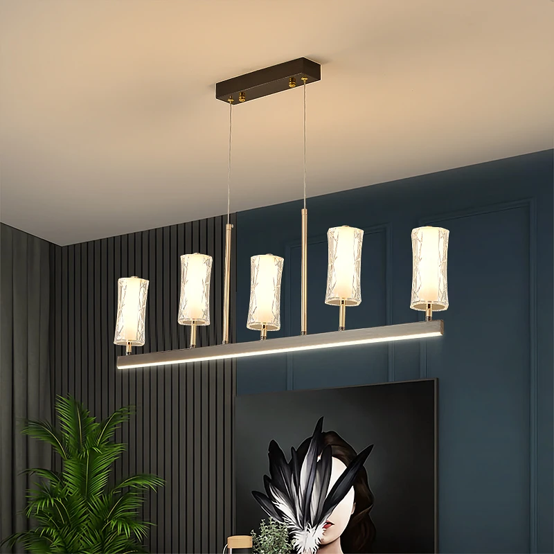 北欧现代轻奢筒约吊灯客厅餐厅卧室新中式创意商业餐吧书房茶厅灯