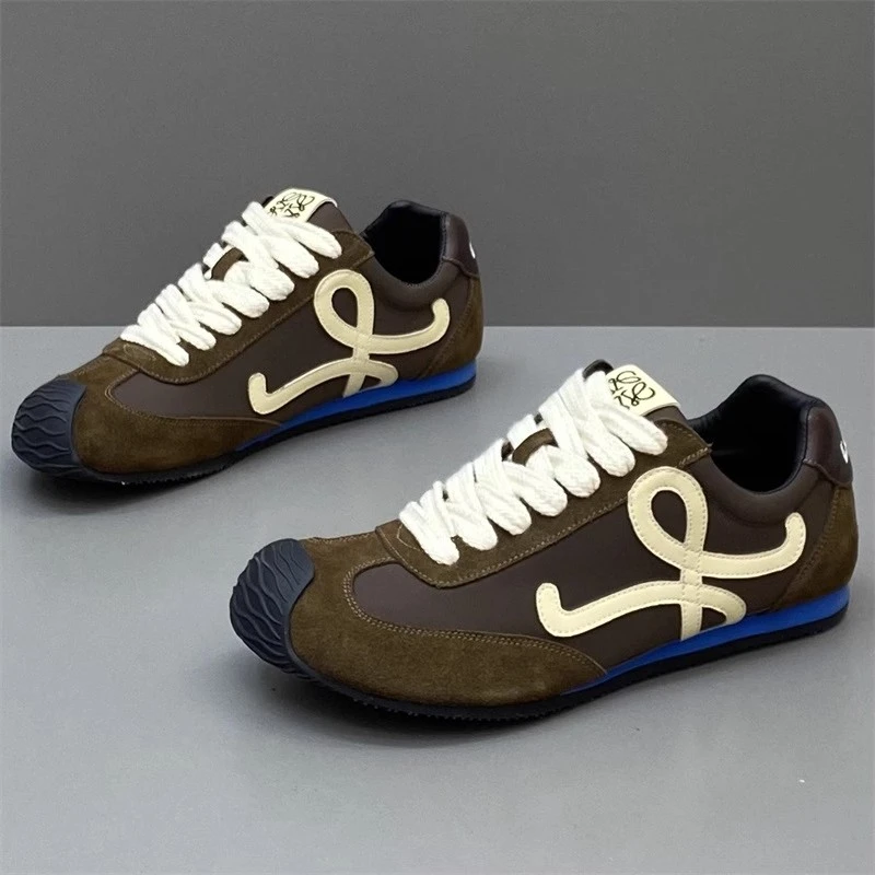 【香港QXWB&Shoes官方正品】男士德训鞋2025春季新款布面透气阿甘鞋