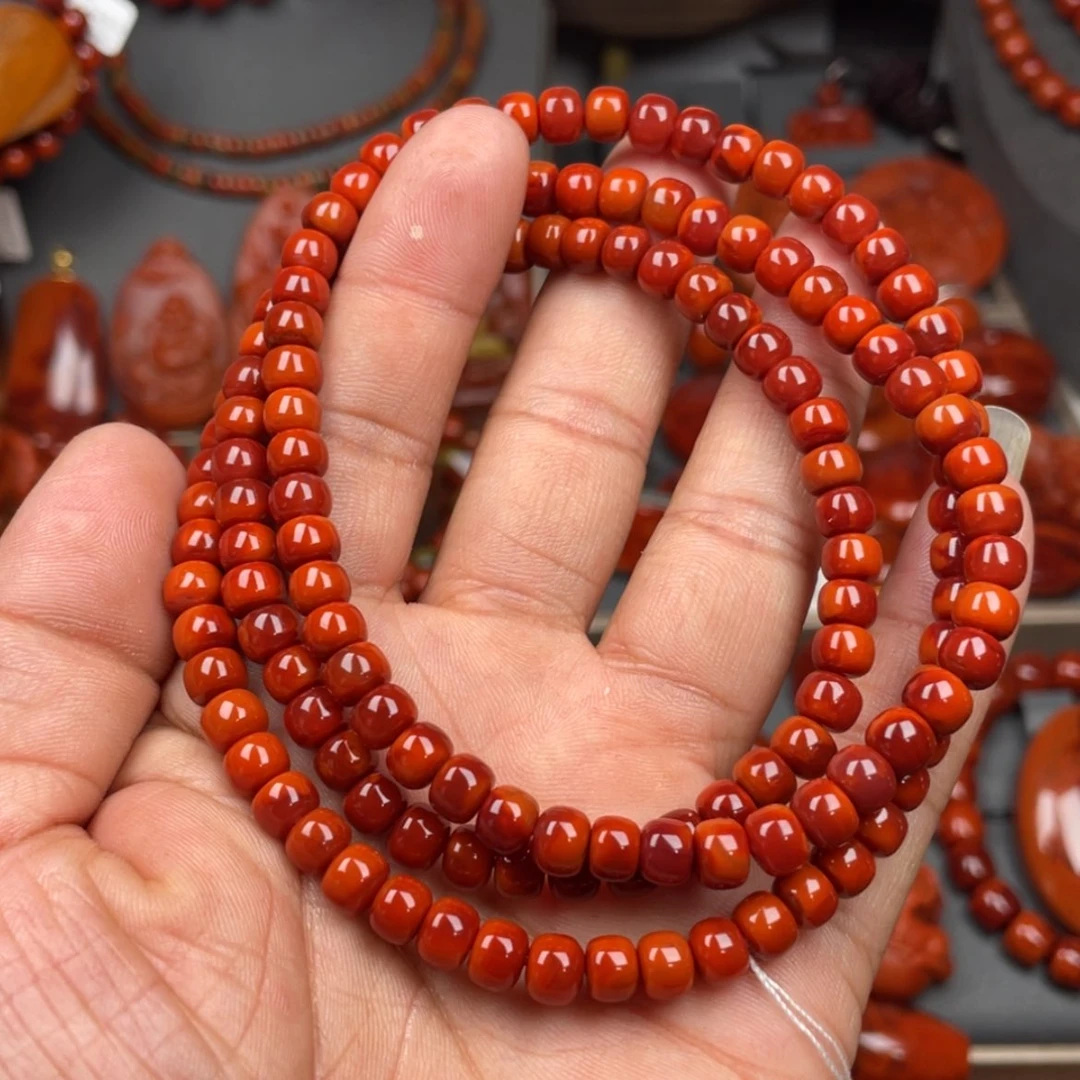 【闪购商品】南红玛瑙珠宝奇石未镶嵌多圈6