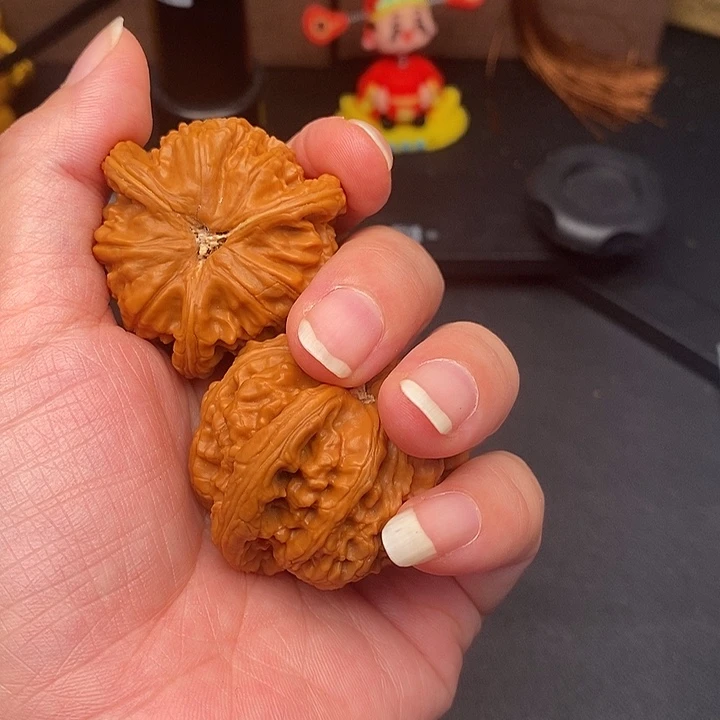 宁***和文玩核桃把件白奔