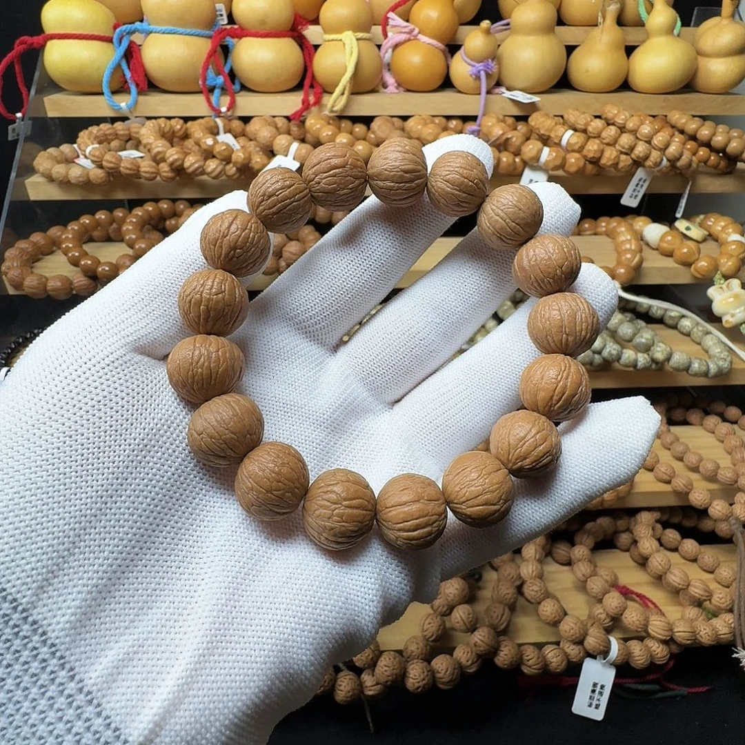 木质非金属猴头手串原皮原色