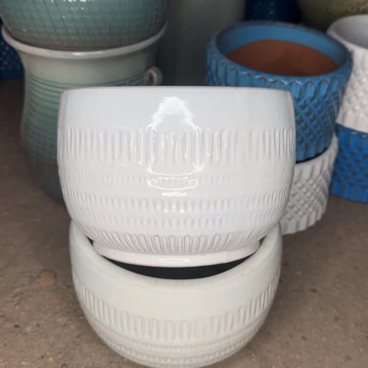 瑕疵花盆处理啦口18高13无孔