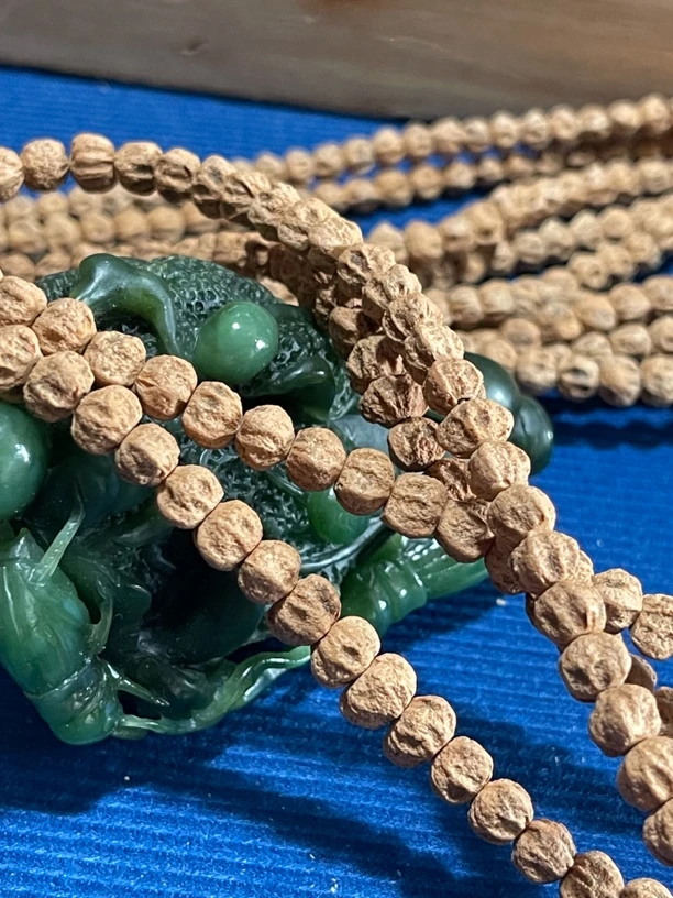 YA141柏香籽108长串深坑鬼脸原装微磨