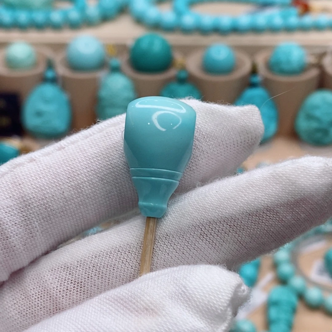 绿松石未镶嵌珠宝奇石13mm