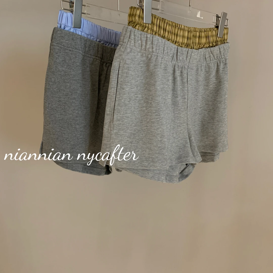[春夏2025]假两件短裤裤头拼接短裤休闲短裤eh2031