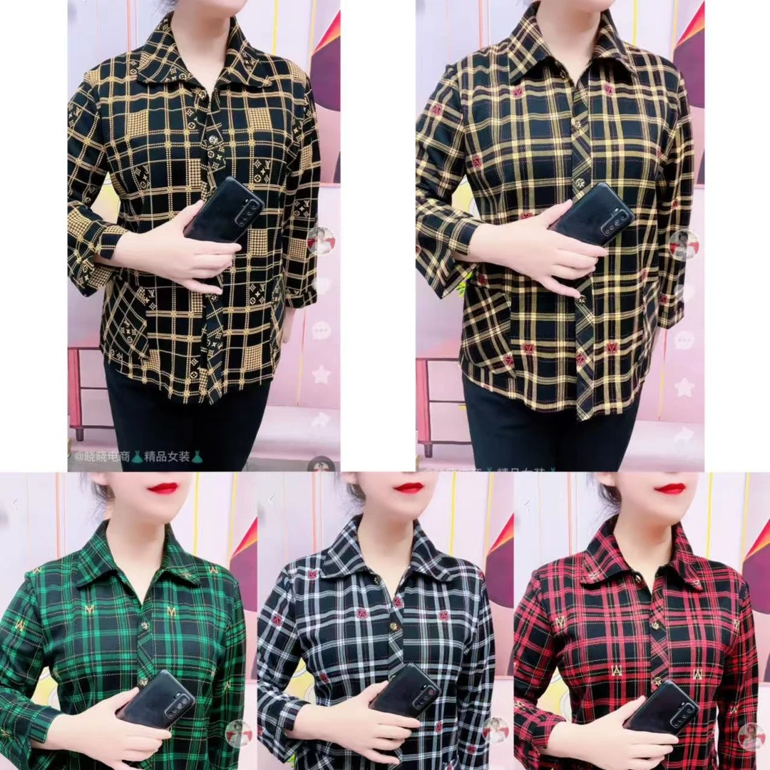 新款格子外套休闲百搭减龄