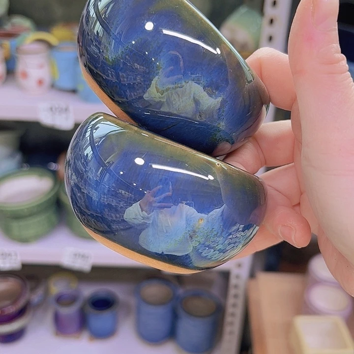 红陶陶瓷花盆当场满12包邮