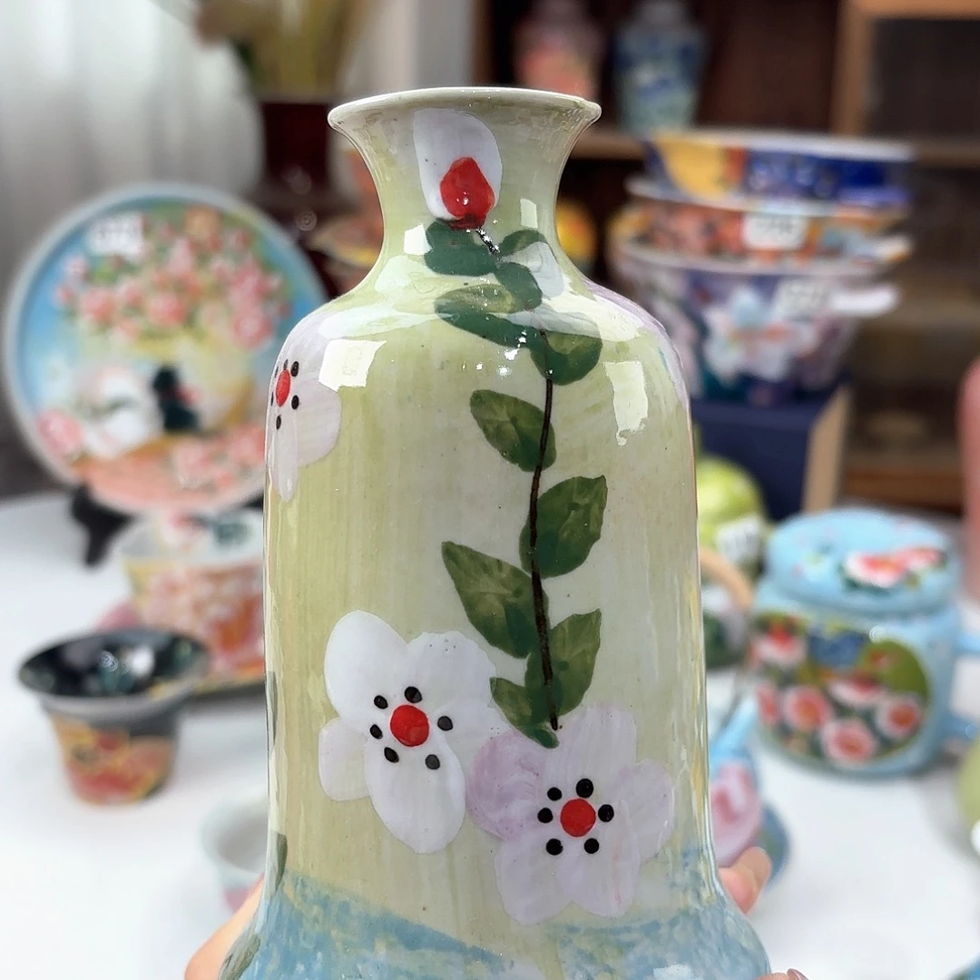 景德镇手绘高温釉下彩陶瓷茶具