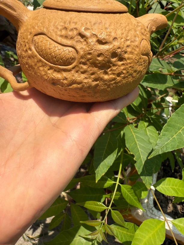 黄段隐龙精工半手微瑕供春壶不退货