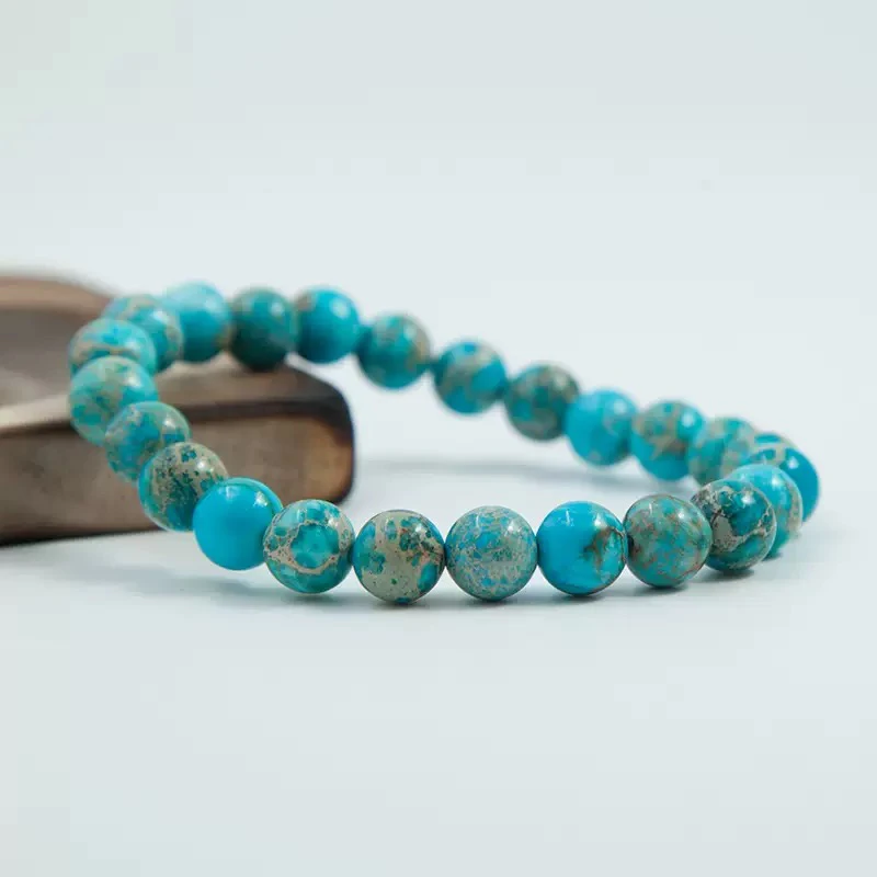 手链 绿色青提天然石串珠手链女款甜美百搭小众时尚手串