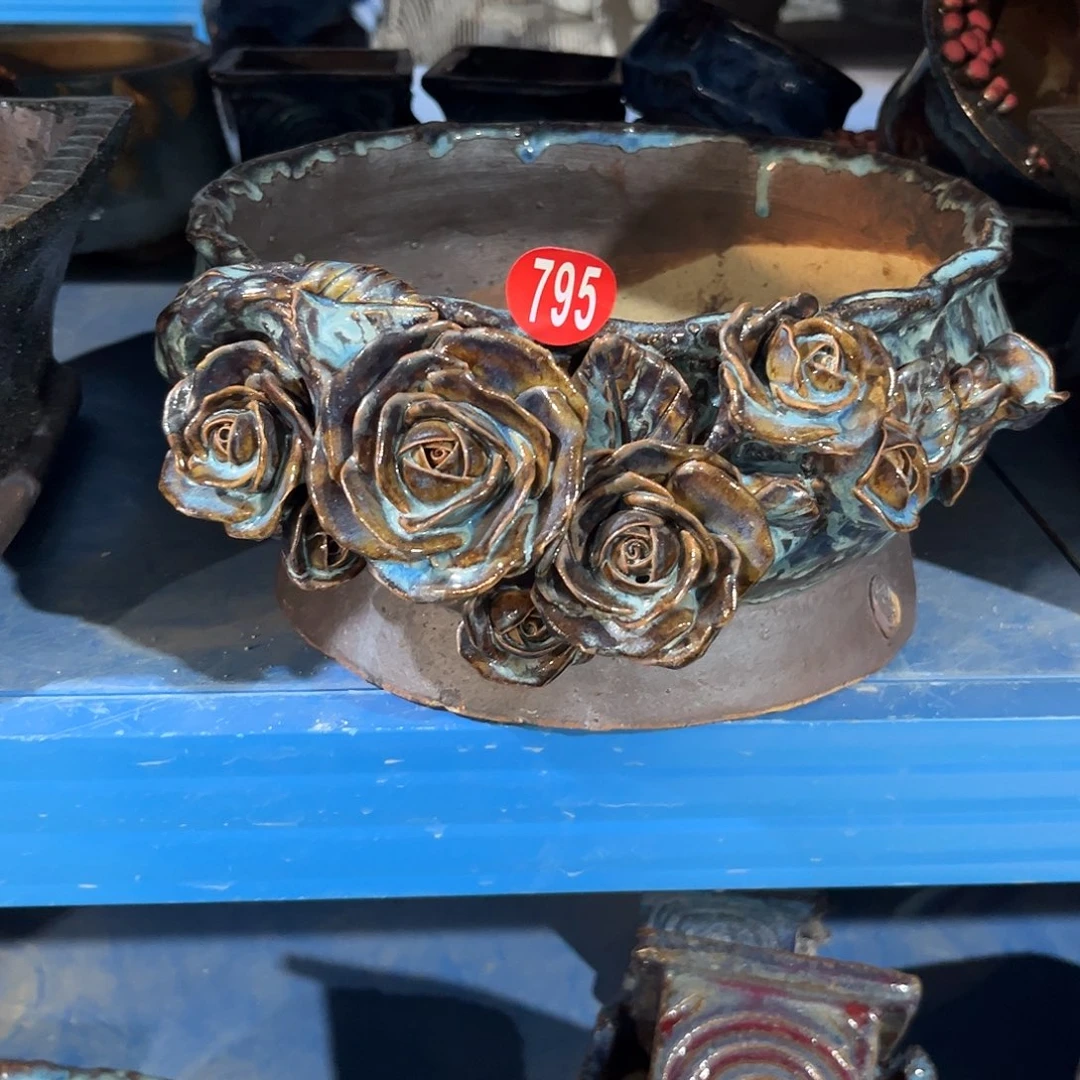 微瑕795 号陶然花器手工花盆