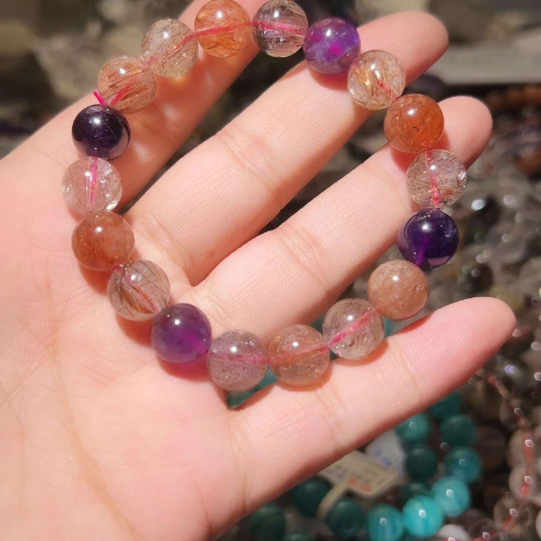 水晶手链未镶嵌随**歌黑加仑超七