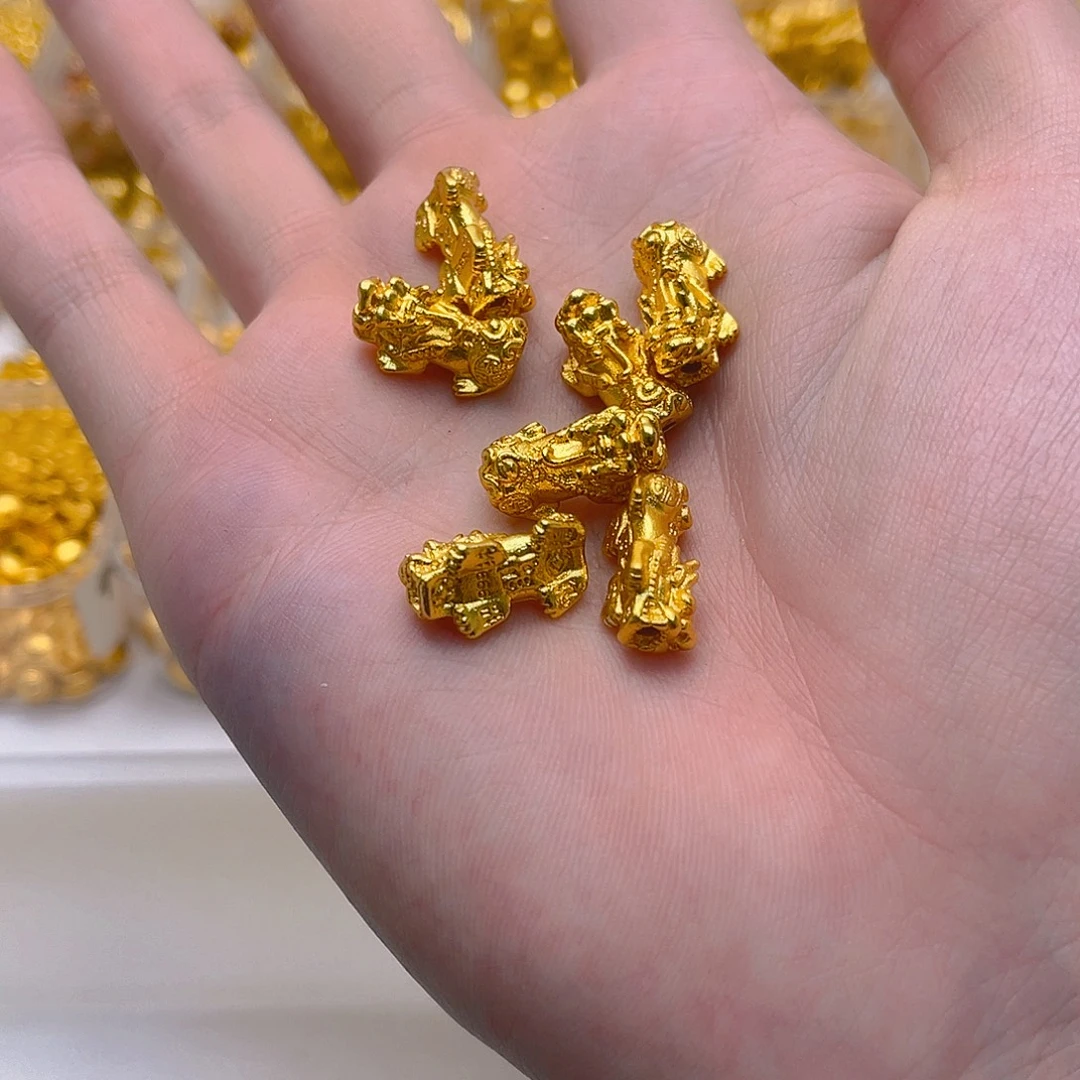 锆石铜合金小貔貅2颗