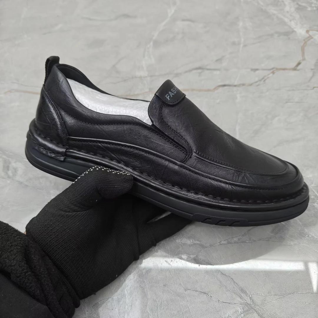 豆豆鞋乐福鞋男 60200-1牛皮