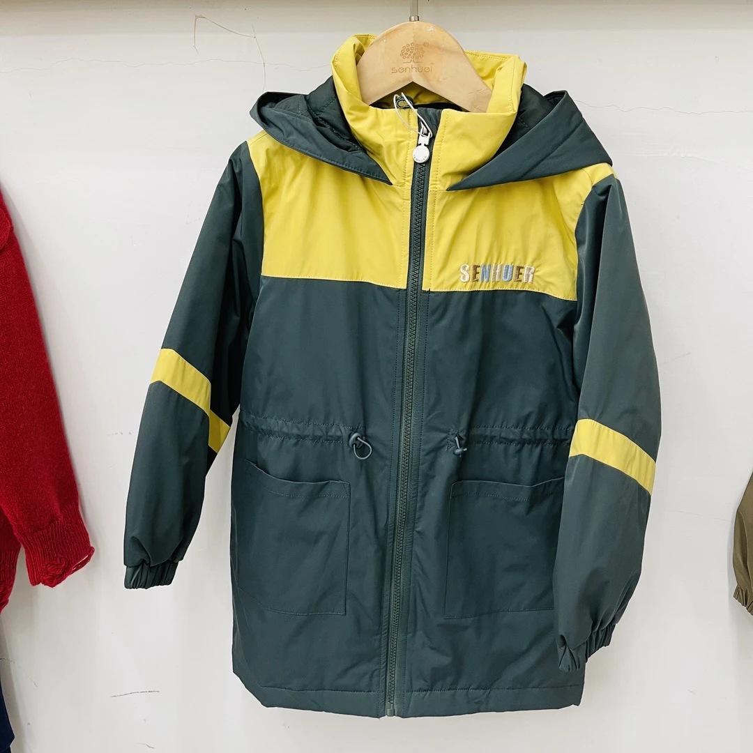 实体品牌童装男大童拼色刺绣拼色连帽夹棉外套3311065079