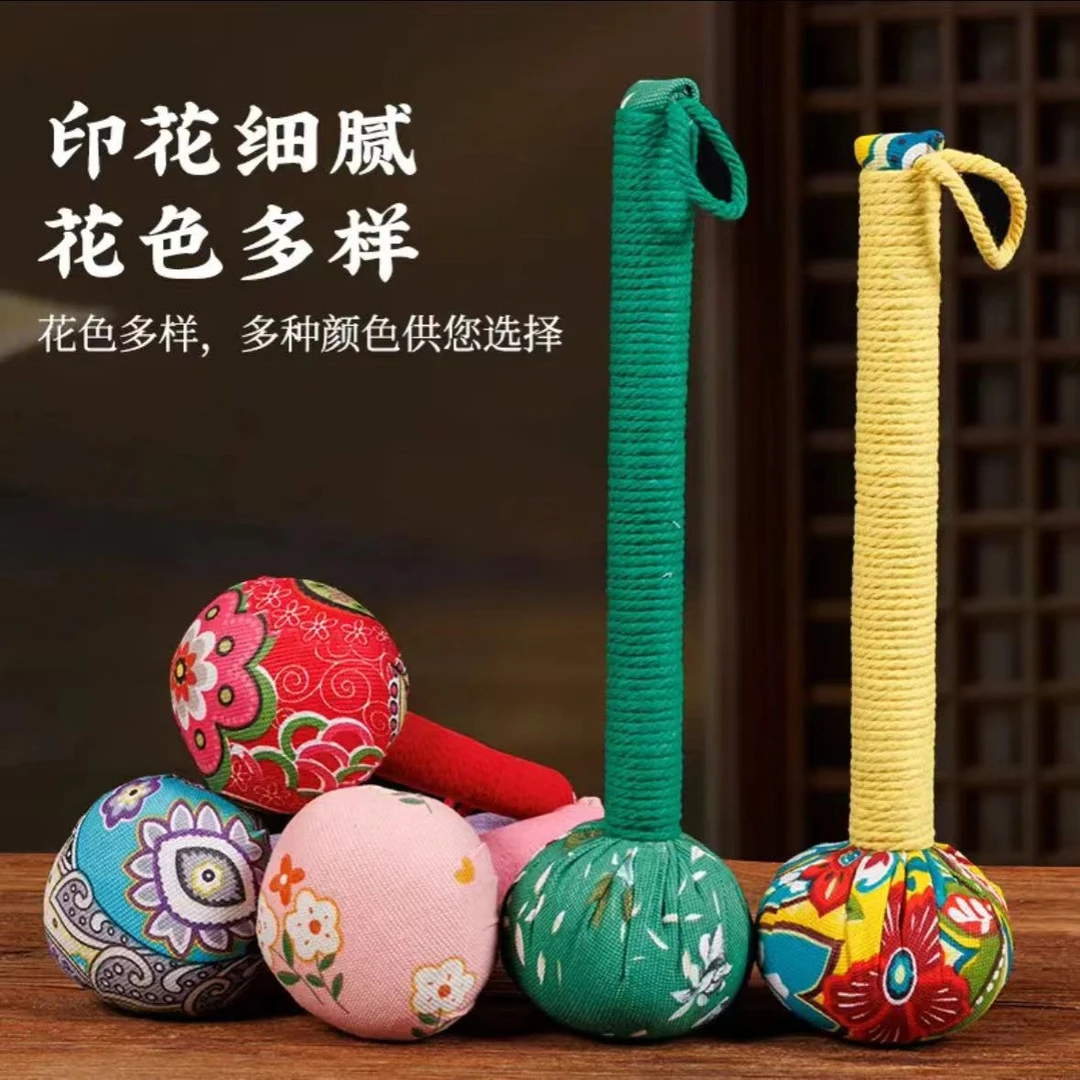 纯手工艾草锤】艾草按摩锤纯手工艺颈肩敲打锤经络按摩锤家用便携