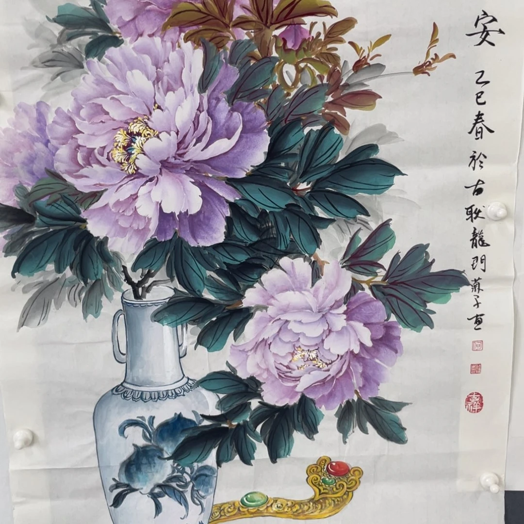 国画何福菊老师绘画