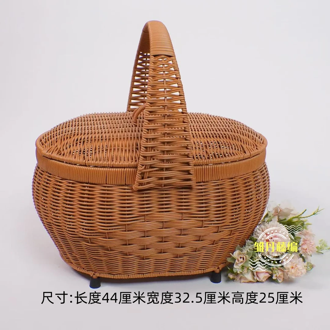 Q20D新款升级特大号椭圆形拜拜篮野餐篮44CMX32.5CMX25CM