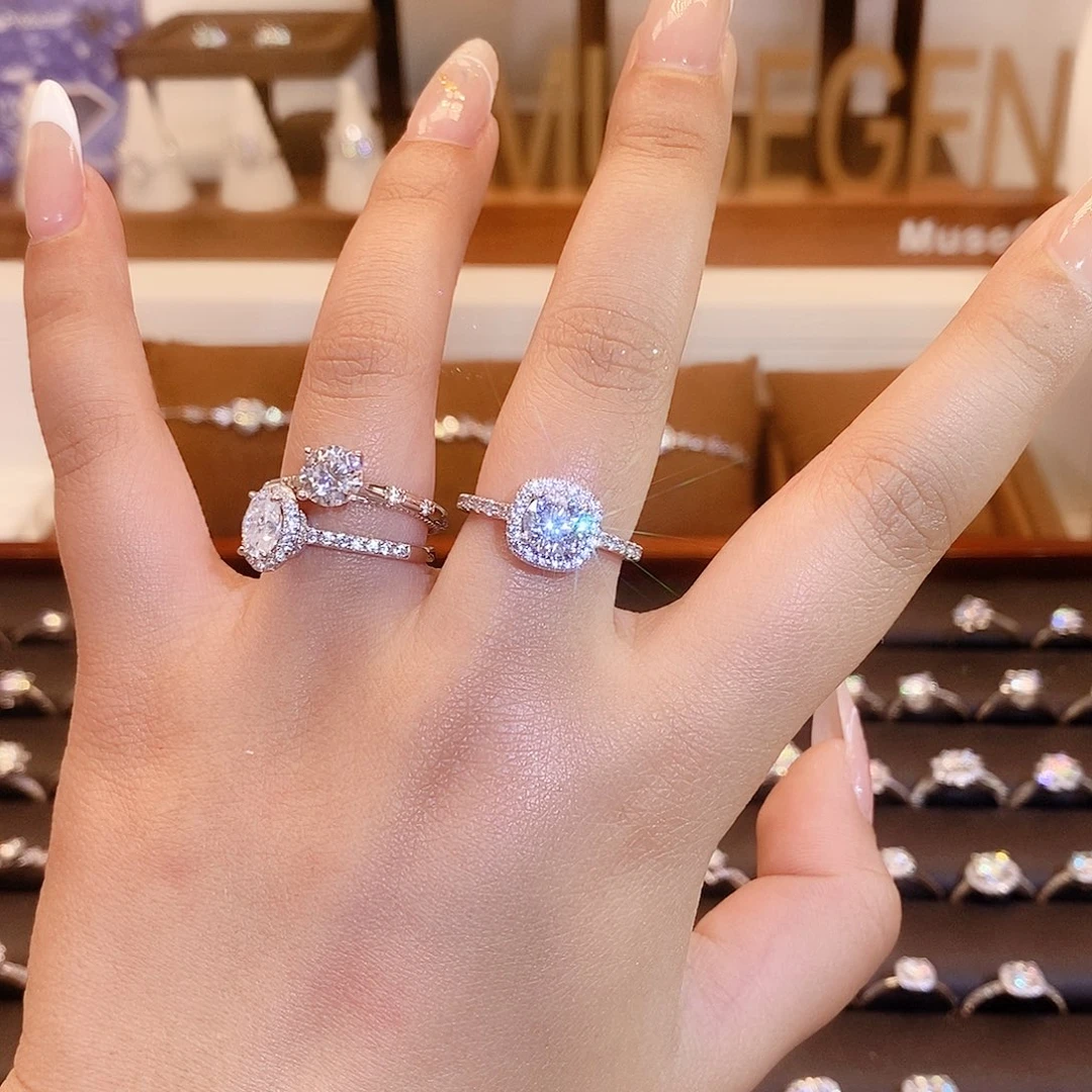 吊坠925银合成碳硅石小方糖1ct