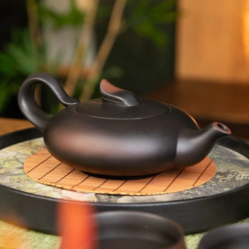 紫陶一帆风顺壶大容量中式纯手工茶壶（星凯）FL09